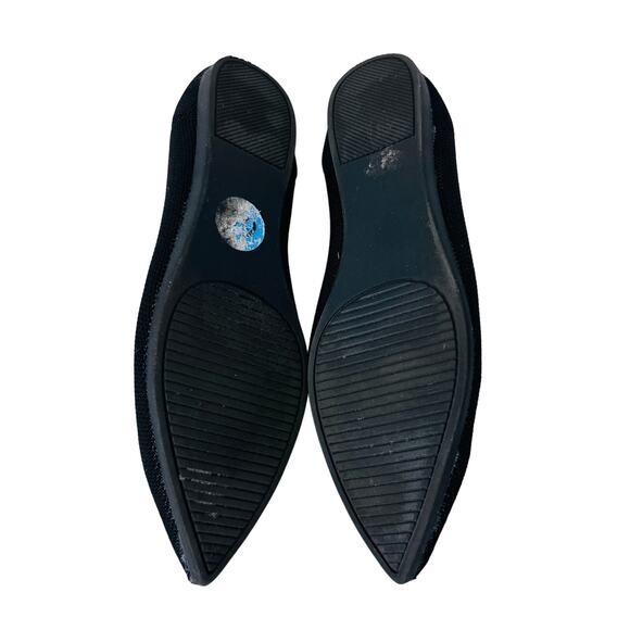 Steven by Steve Madden Reed Knit Shoes Flats Pointed Toe Black Womens Size 6.5M - Picture 7 of 8